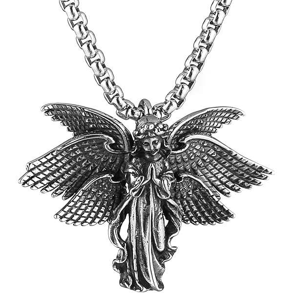 Amposei Guardian Angel Pendant Necklace, Guardian Angel Necklace